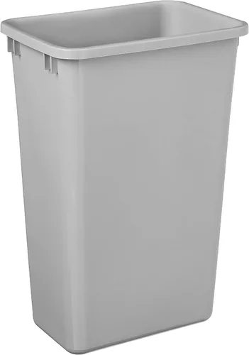 Hardware Resources Contenedor de residuos de plástico gris de 50 cuartos