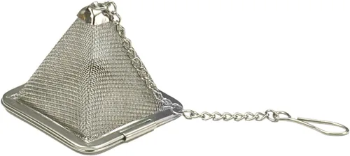 RSVP International Endurance Collection - Bola infusora de té de hojas sueltas de malla, acero inoxidable 18/8 y apta para lavavajillas, pirámide,