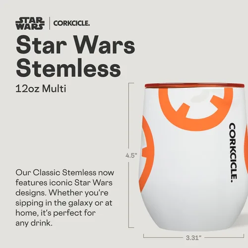 Miniatura 2 de Corkcicle Vaso de Vino Aislado sin Tallo - Mantiene las Bebidas Frías 6 Horas y Calientes 3 Horas - Acero Inoxidable - Fácil Agarre - Regalo