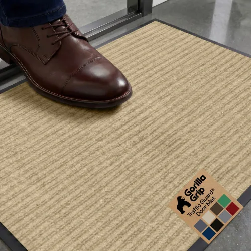 Miniatura 17 de Gorilla Grip - Tapete afelpado original de goma con perfil bajo, resistente, duradero, impermeable y fácil de limpiar para interior y exterior, Gris
