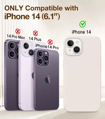 Miniatura 861 de GONEZ Funda de silicona para iPhone 15 Pro Max, compatible con Magsafe, protector de cámara + protector de pantalla, forro de microfibra suave