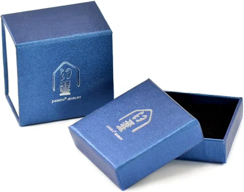 Miniatura 6 de Paialco Collar con colgante de medallón flotante magnético rectangular de cristal, Metal Vidrio