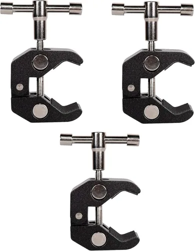 Abrazadera súper con rosca de 1/4 y 3/8 para fotografía, monitor de cámara, luz LED, paraguas, placa de vidrio, barras transversales, ganchos,