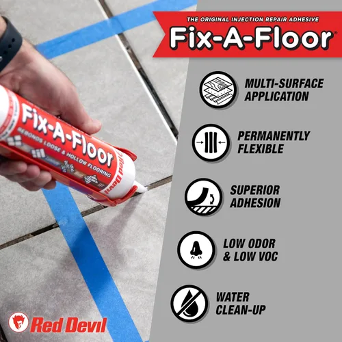 Miniatura 5 de Adhesivo para reparación de azulejos Fix-A-Floor – Adhesivo de fuerza extra para azulejos, mármol, piedra, madera – Fácil reparación DIY