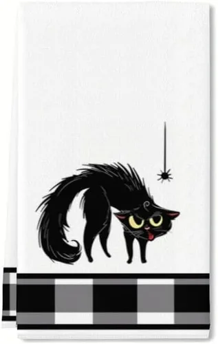 Miniatura 10 de Divertidas toallas de cocina para gatos, toallas de mano con patas de gato, paño de microfibra de secado rápido para cocina, toallas de mano