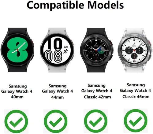 Miniatura 3 de Correa de repuesto compatible con Samsung Galaxy Watch 4 Classic de 1.81 pulgadas y 1.65 pulgadas, proceso de esmalte de 0.78 pulgadas, acero