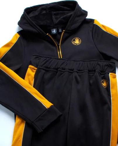 Miniatura 3 de Body Glove Conjunto deportivo para niño 2 piezas de forro polar con cremallera sudadera con capucha y pantalones deportivos (8-14)