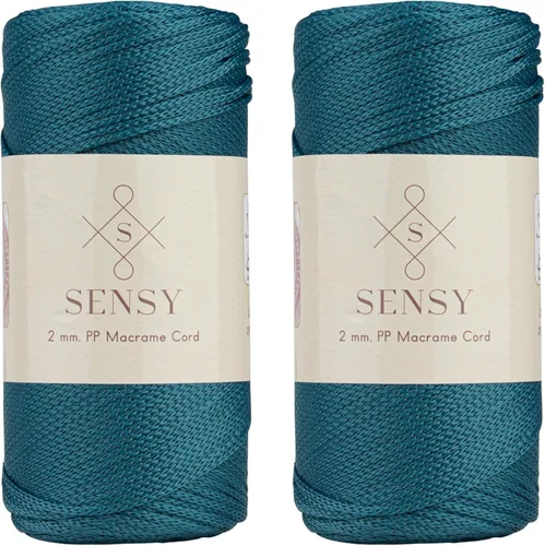 Miniatura 57 de Sensy Premium Cuerda de Poliéster de 2mm 251 Yardas Cuerda de Polipropileno 100% Cordón de Macramé 2mm Cordón para Bolsa de Ganchillo Cuerda