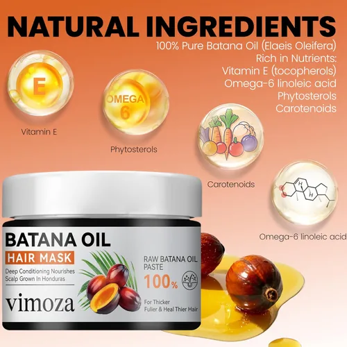 Miniatura 4 de Aceite de batana para el crecimiento del cabello, 100% aceite de batana natural sin refinar revitalizado, acondicionador orgánico crudo de batana