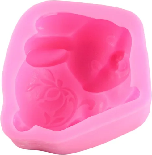 Miniatura 4 de Mujiang Pastel de conejo de Pascua que decora moldes de silicona para fondant de chocolate de azúcar