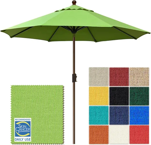 Miniatura 55 de EliteShade USA Sombrilla de Mercado de 9 Pies con Garantía de 10 Años Sin Decoloración, Sombrilla de Patio, Sombrilla de Mesa para Exteriores