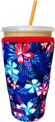 Miniatura 26 de Funda Koverz para café helado, funda aislante de neopreno para taza, se ajusta a una taza de café de 32 Oz., lavable y reutilizable, accesorios