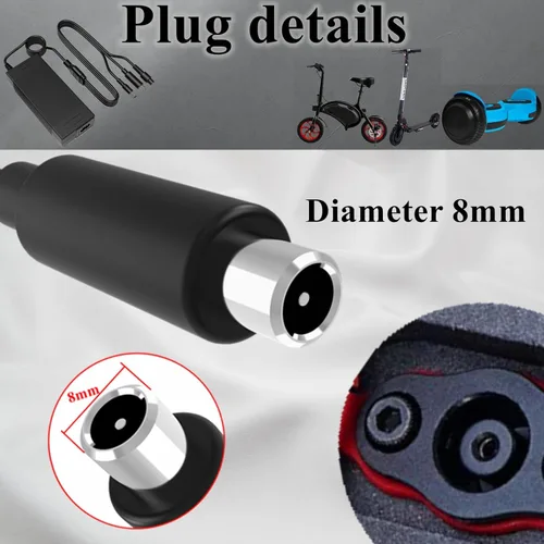 Miniatura 5 de Cargador eléctrico de scooter Hover-1 de 42 V, 2 A, cargador de repuesto para batería de scooter de litio de 36 V, Gotrax, Maxshot V1, Hiboy