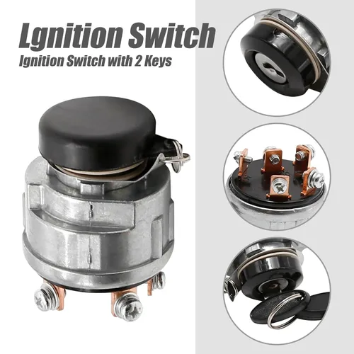Miniatura 5 de Interruptor de llave de encendido, interruptor de encendido de 5 terminales de reemplazo para tractor Ford New Holland Shibaura 1000 1100 1110 1200