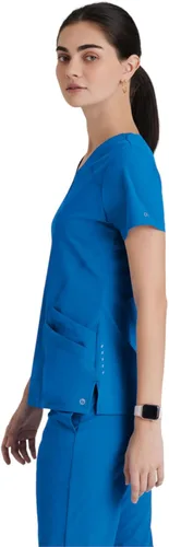 Miniatura 3 de Barco ONE - Top de 5 bolsillos con cuello en V para mujer, elástico en 4 direcciones