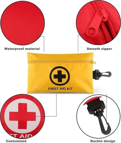 Miniatura 3 de Paquete de 2 kits de primeros auxilios Galaxy 151 piezas pequeño para supervivencia, emergencia, trauma, militar, táctico, escuela médica, oficina