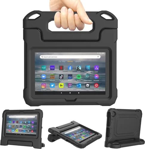 Miniatura 9 de Funda para tablet Amazon Fire 7 para niños (12ª generación, versión 2022), ligera, a prueba de golpes, apta para niños, funda para tablet Fire 7