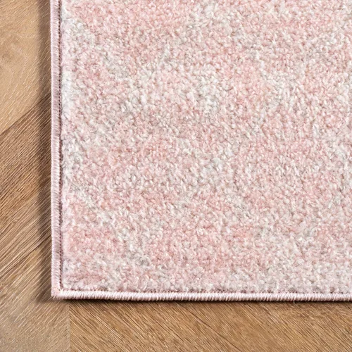 Miniatura 9 de nuLOOM 2x3 Alfombra de área marroquí Blythe, rosa, diseño bohemio desvanecido, resistente a las manchas, para dormitorio, comedor, sala de estar