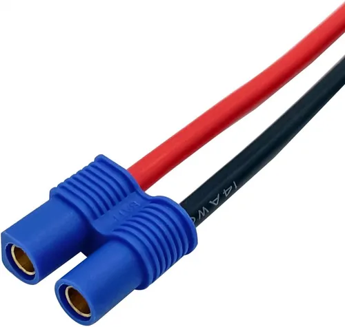Miniatura 5 de 5 pares EC3 conector hembra y macho Deans con 14AWG 3.9 in alambre de silicona para RC Lipo batería Cable Drone
