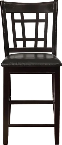 Miniatura 5 de Coaster Home Furnishings LAVON - Sillas tapizadas de madera para mostrador - respaldo de celosía, asientos acolchados - Comedor y cocina - Juego