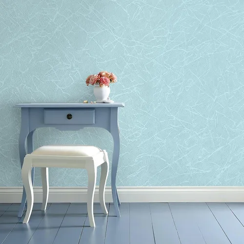 Miniatura 4 de GloryTik Papel tapiz de seda azul claro para despegar y pegar, papel de contacto blanco en relieve, autoadhesivo, extraíble, papel tapiz texturizado