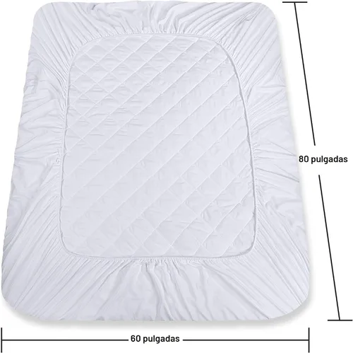 Miniatura 4 de Utopia Bedding Paquete de 2 protectores de colchón acolchados ajustados, tamaño Queen, protector de colchón elástico y funda con bolsillo profundo