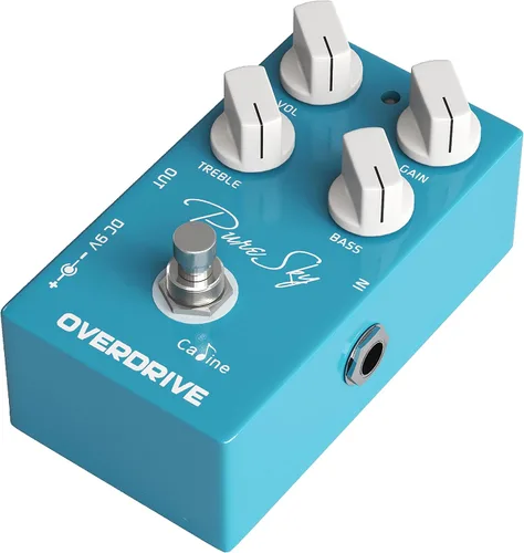 Miniatura 8 de Caline CP-12 Pure Sky OD - Pedal de guitarra Overdrive, tono altamente puro y limpio, True Bypass, para guitarra eléctrica Blues Rock Pop, estudio