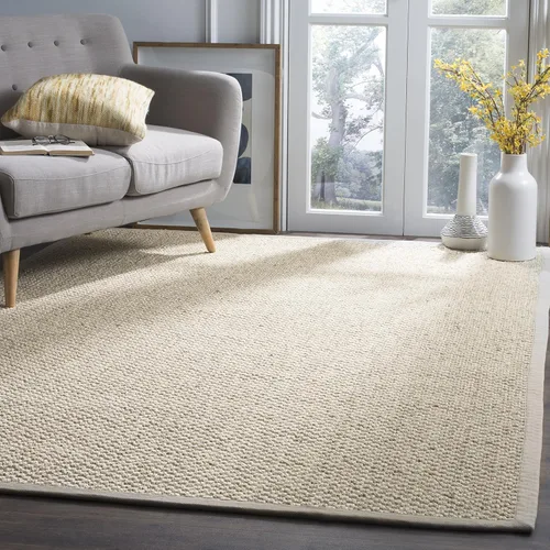 Miniatura 22 de SAFAVIEH Alfombra de área 2x3 - Colección de fibra natural - Chocolate, sisal, diseño tejido con borde (NF525D)