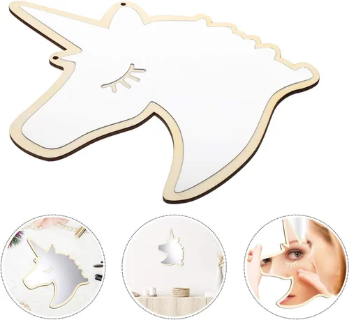 Miniatura 8 de BESPORTBLE Pegatinas para habitación de niños y niñas, espejo acrílico, decoración de habitación, espejo de pared fácil de instalar