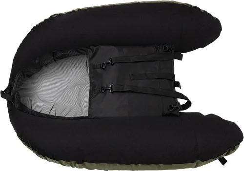 Miniatura 6 de Barco de pesca inflable de 286 libras, barco de pesca duradero, tubo flotante inflable con remo, regla de pescado, bomba, bolsillos de Verde