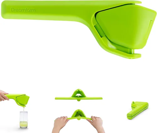 Dreamfarm Original Lime Fluicer - Exprimidor de cítricos plegable y plano fácil de apretar, 9 pulgadas, solo se adapta a cal Lima