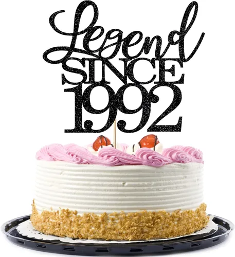 Miniatura 36 de Legend since 1973 - Decoración para pastel de cumpleaños número 53, decoración de pastel de feliz cumpleaños para hombres y mujeres de 53 años