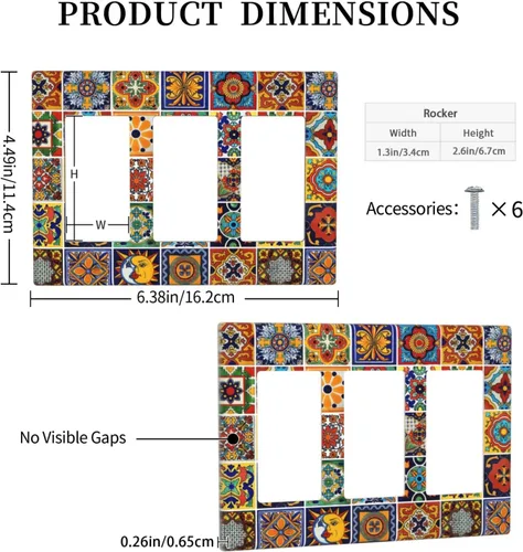 Miniatura 129 de Placa Decorativa de Pared de Granja Rústica con Cuerno de Madera para Puerta de Granero 1 Banda Duplex Cubiertas de Toma Eléctrica Soltera