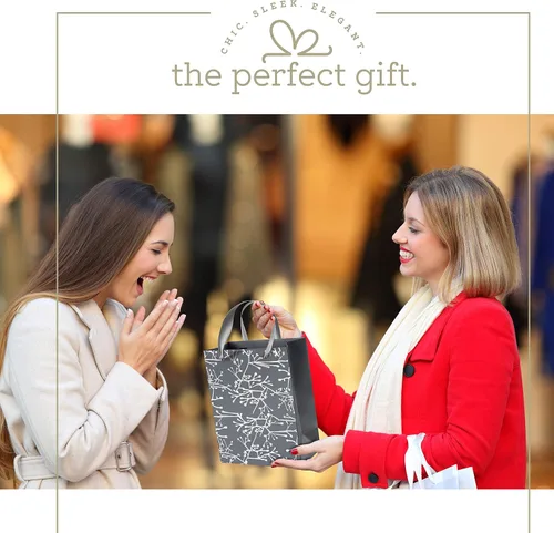 Miniatura 5 de Hammont Bolsas de regalo de boda para invitados de hotel – Bolsas de dama de honor con tallo floral – Bolsa de recuerdo de fiesta – Bolsas de Tallo