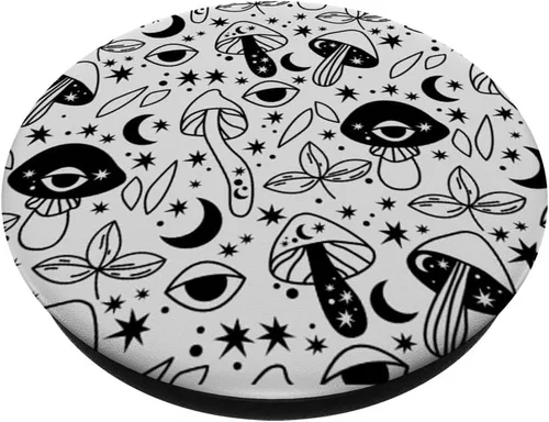 Miniatura 2 de PopSockets PopSockets intercambiables con diseño de flores de hongos tropicales retro