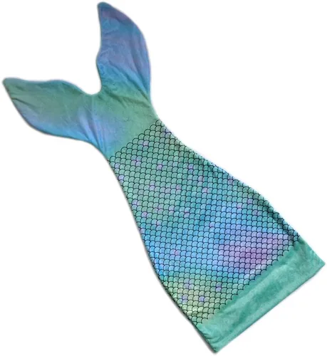 Millffy Manta de cola de sirena súper suave y acogedora para niños y niñas, saco de dormir de vestir, el mejor regalo para Navidad (verde, 55