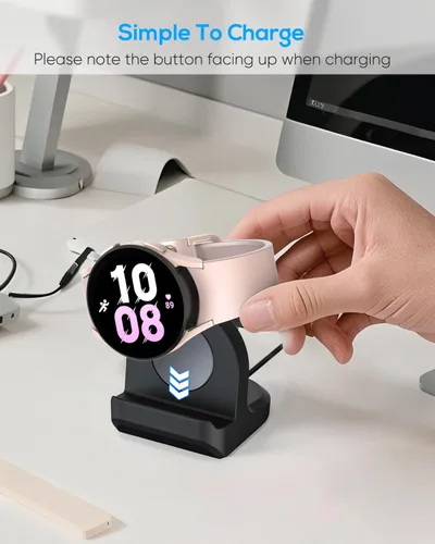 Miniatura 3 de Soporte para Samsung Galaxy Watch Ultra 2025 47MM/ 8 Classic 46MM/Watch 8 40/44MM/7 40,44mm/ Ultra/6 40 44mm de silicona antideslizante, base