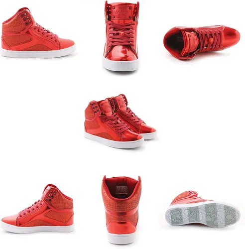 Miniatura 3 de Pastry Pop Tart Glitter High Top Tenis y zapatos de baile para mujer
