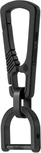 Miniatura 16 de Llavero con mosquetón de titanio KeyUnity, organizador EDC de liberación rápida con llavero Km16bk