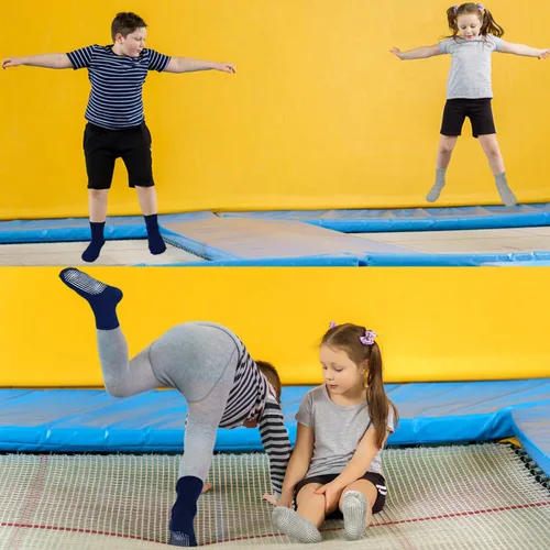 Miniatura 4 de HYCLES Calcetines antideslizantes para niños pequeños 12 pares de calcetines de tobillo alto para bebé niño y niña para niños de 1-33-55-77-10T Multi