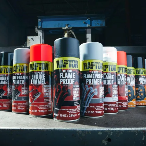 Miniatura 6 de RAPTOR Pintura para carrocería de automóviles a prueba de llamas, grado profesional, spray protector extra resistente para altas temperaturas, negro