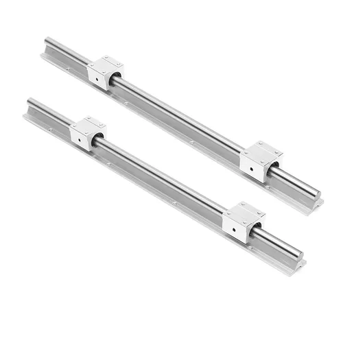 Miniatura 2 de CNC Parts - 2 rieles lineales SBR16-47.244 in + 4 bloques de rodamientos tipo cuadrado deslizante SBR16UU, guía lineal de 0.630 in de longitud 47.2
