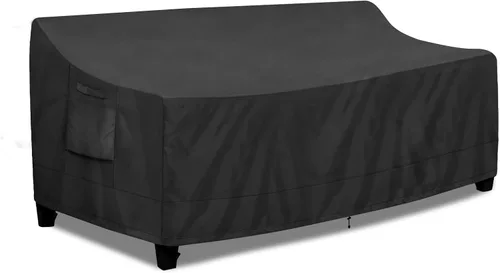 Miniatura 10 de PureFit Funda impermeable para sofá de exterior, funda para muebles de sofá de patio, funda de sofá biplaza de 2 plazas con ventilación de aire