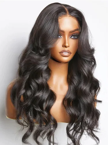 Miniatura 13 de Pelucas de cabello humano ondulado HD de densidad 250 con encaje frontal, prearrancadas de 13 x 4, pelucas de cabello humano con baby hair, sin