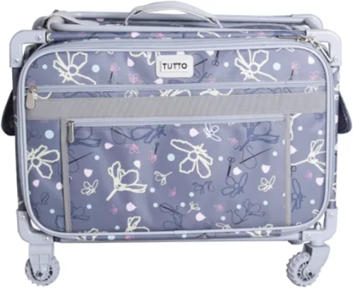 Miniatura 2 de Tutto XL 24" plata con margaritas máquina sobre ruedas