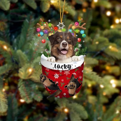 Miniatura 11 de Adorno de Navidad personalizado para perro Airedale Terrier en bolsillo de nieve, adorno para árbol de Navidad, idea de regalo para amantes