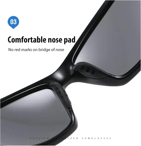 Miniatura 5 de Lentes de sol polarizados de lectura con lente completa para hombres y mujeres, deportes, conducción, lectura, lentes tintados para lectores Blanco