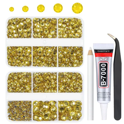 Miniatura 29 de qiipii Resina Metálica Plata Diamantes de Imitación con Parte Posterior Plana para Adornar Manualidades, Piedras Planas de 2mm-6mm, Gemas de Plata