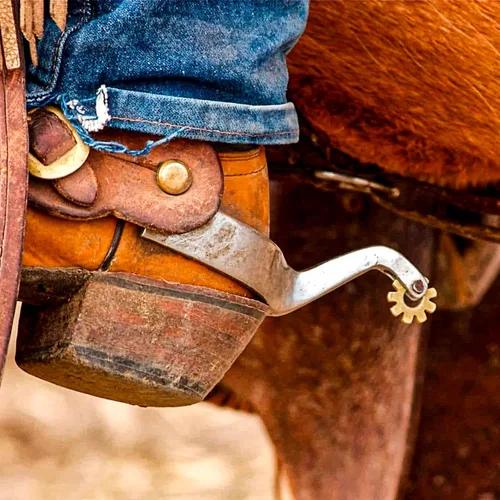 Miniatura 3 de Watris Veiyi 1 par de espuelas de caballo para hombres y mujeres, espolones de botas de acero inoxidable, accesorios de espuelas no se oxidan