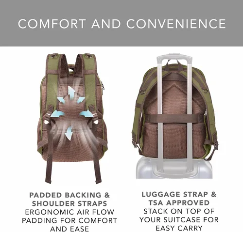 Miniatura 7 de Ama Dablam Mochila de lona original de alta calidad/portátil de 17 pulgadas/XL-30L/muchos bolsillos, cremalleras fuertes, algodón grueso, viajes